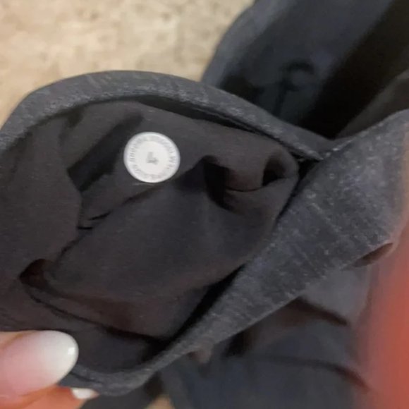 Lululemon Here to There High-Rise 7/8 Pants Black Crosshatch Size 4 - Picture 3 of 5